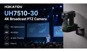 HDKATOV KT-UH7510-30 (KATO VISION) — новая 4K PTZ-камера для прямых трансляций с 30-кратным зумом и AI-трекингом